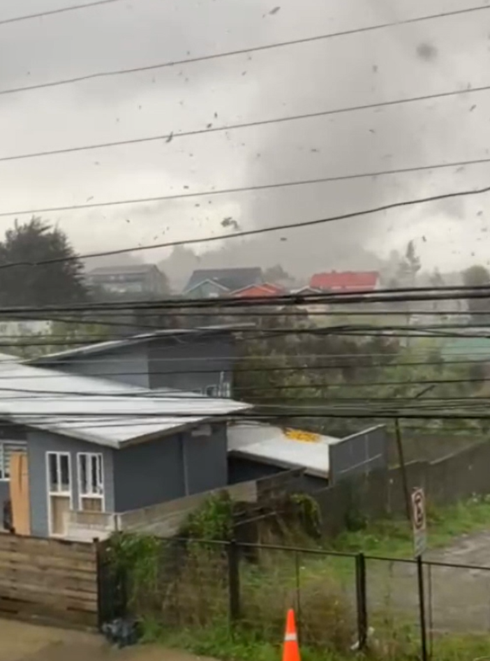 Tornado causa caos y destrucción en Puerto Varas