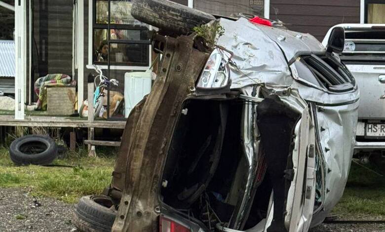 Accidente vehicular en Dalcahue deja un lesionado