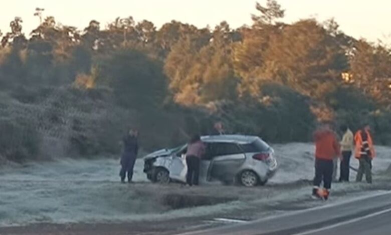 Accidentes de tránsito por heladas en Chiloé