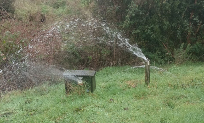 Daños en medidores de agua potable por heladas en Chiloé