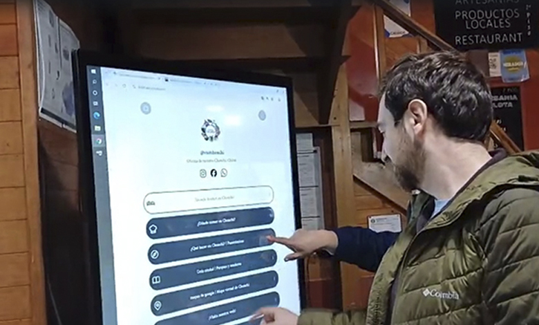 Tótem digital de información turística en Chonchi