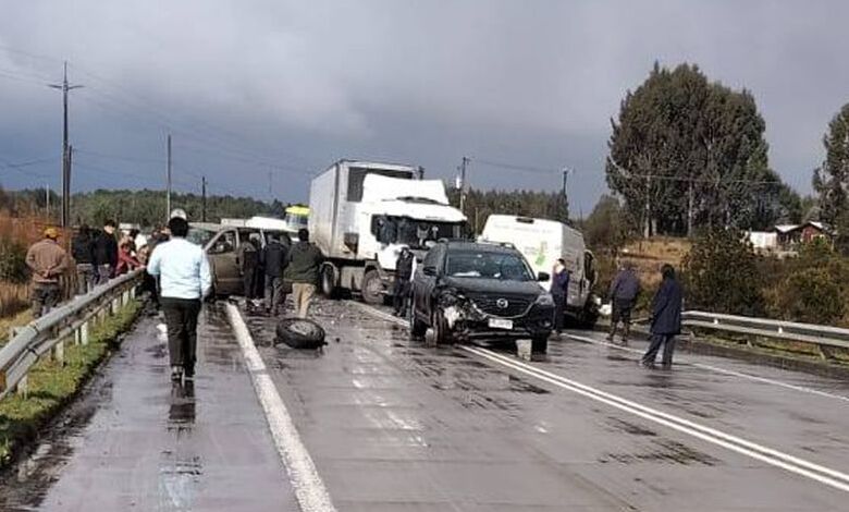 12 lesionados en accidentes de tránsito en Chonchi