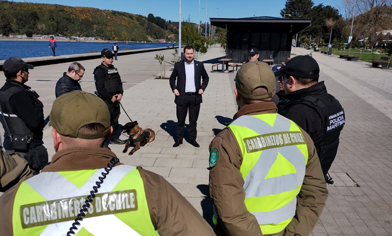 Operativo conjunto de seguridad en Terminal de Buses Puerto Montt