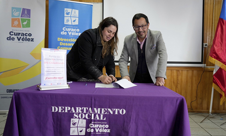 Curaco de Vélez estrena Centro de Atención Virtual ChileAtiende